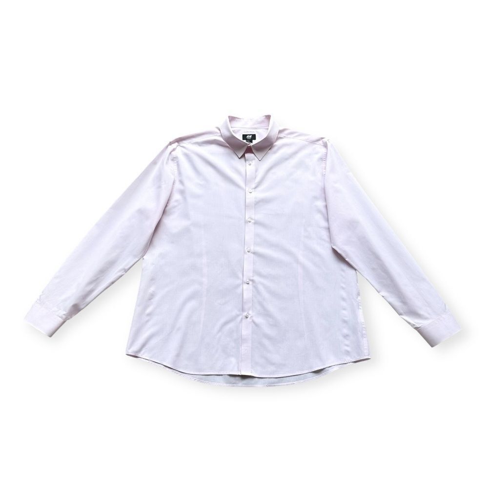 🔃H&M Men’s Pink Slim Fit Long Sleeve Button Down Dress Shirt